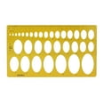 thumbnail image 1 of Geometric Drawing Template Drafting Stencil Measuring Tool Plastic Ruler for Architecture Office Study Design Building, 1 of 8