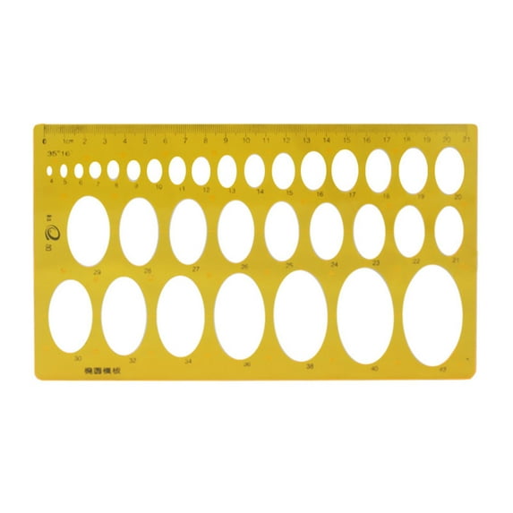 Geometric Drawing Template Drafting Stencil Measuring Tool Plastic Ruler for Architecture Office Study Design Building