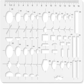 Geometric Drawing Template, Plastic Template, Shape Stencils, Geometric Stencils