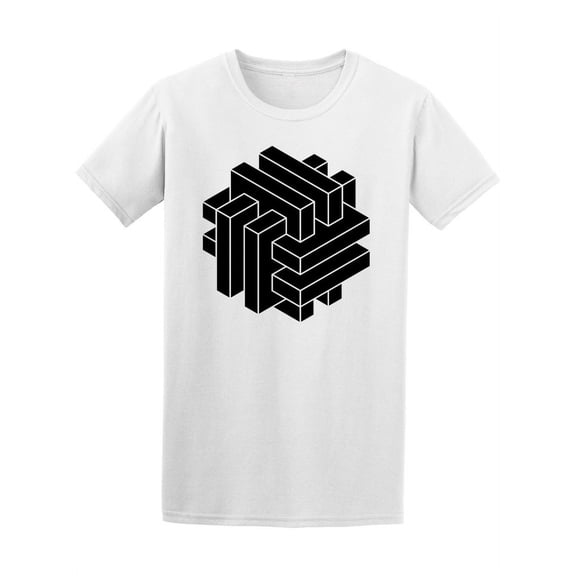 Geometric Element Planks Tee Men's -Image by Shutterstock