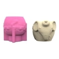 thumbnail image 1 of Geometric Elephant Gypsum Silicone Molds for Making Succulent Plant Flower Pot, 1 of 10