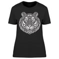 thumbnail image 1 of Geometric Ethnic Tiger T-Shirt Women -Image by Shutterstock, Female 3X-Large, 1 of 2