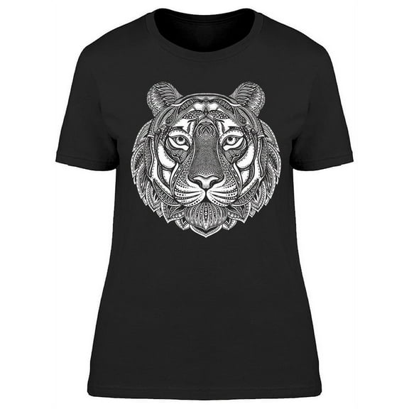 Geometric Ethnic Tiger T-Shirt Women -Image by Shutterstock, Female Large