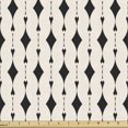 thumbnail image 1 of Ambesonne Geometric Fabric by the Yard Upholstery, Abstract Art Deco Inspire, 2 Yards, Champagne and Charcoal Grey, 1 of 5