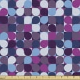 thumbnail image 1 of Geometric Fabric by the Yard, Abstract Circle Shaped inside Square Frames Mosaic Modern Lattice Creative Art, Decorative Upholstery Fabric for Sofas and Home Accents, Multicolor by Ambesonne, 1 of 5