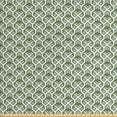 thumbnail image 1 of Ambesonne Geometric Fabric by the Yard Upholstery, Vintage Rhombus Stripes, 10 Yards, Pale Sage Green, 1 of 4