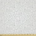 thumbnail image 1 of Ambesonne Geometric Fabric by the Yard Upholstery, Victorian Damask Pattern, 3 Yards, Grey and White, 1 of 5