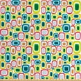 thumbnail image 1 of Ambesonne Geometric Fabric by the Yard Upholstery, Colorful Retro Shapes, 2 Yards, Multicolor, 1 of 4