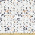 thumbnail image 1 of Ambesonne Geometric Fabric by the Yard Upholstery, Square Composition, 1 Yard, Pale Orange Dark Blue, 1 of 5