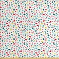 thumbnail image 1 of Ambesonne Geometric Fabric by the Yard Upholstery, Scattered Colorful Shapes, 10 Yards, White Multicolor, 1 of 4