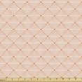 thumbnail image 1 of Geometric Fabric by the Yard, Monochrome Geometric Shapes Scale Design Modern Style Illustration Creative, Upholstery Fabric for Dining Chairs Home Decor Accents, Orange and White by Ambesonne, 1 of 5