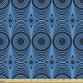 thumbnail image 1 of Ambesonne Geometric Fabric by the Yard Upholstery, Concentric Circles Art, 10 Yards, Azure Blue and Dark Blue Grey, 1 of 5
