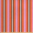 thumbnail image 1 of Ambesonne Geometric Fabric by the Yard Upholstery, Rhythmic Stripes Pattern, 3 Yards, Pale Salmon Pink, 1 of 4