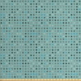 thumbnail image 1 of Geometric Fabric by the Yard, Repetitive Pattern with Rounds Modern Design, Decorative Upholstery Fabric for Chairs & Home Accents, Teal Multicolor by Ambesonne, 1 of 4
