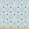 thumbnail image 1 of Ambesonne Geometric Fabric by the Yard Upholstery, Honeycomb Shaped Dots Art, 1 Yard, Pale Blue Multicolor, 1 of 5