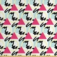 thumbnail image 1 of Ambesonne Geometric Fabric by the Yard Upholstery, Shapes Scribble Lines, 5 Yards, Multicolor, 1 of 4