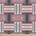 thumbnail image 1 of Ambesonne Geometric Fabric by the Yard Upholstery, Colorful Lines Pattern, 1 Yard, Multicolor, 1 of 5