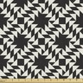 thumbnail image 1 of Ambesonne Geometric Fabric by the Yard Upholstery, Triangular Design, 3 Yards, Charcoal Grey Eggshell, 1 of 5