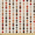 thumbnail image 1 of Ambesonne Geometric Fabric by the Yard Upholstery, Vintage Oval Pattern, 1 Yard, Orange Peach Red, 1 of 5