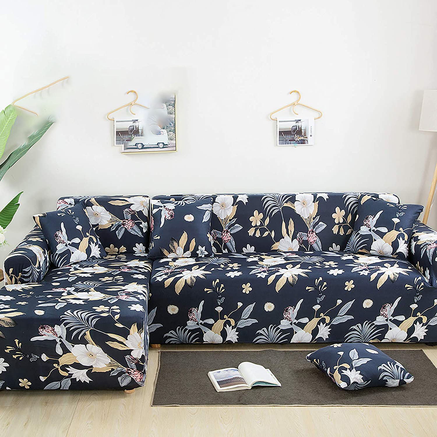 Geometric Figure Elastic Sofa Slipcovers Modern Sofa Cover for Living ...