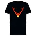 thumbnail image 1 of Geometric Fire Deer Silhouette T-Shirt Men -Image by Shutterstock, Male 4X-Large, 1 of 2