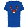 thumbnail image 1 of Geometric Fire Deer Silhouette T-Shirt Men -Image by Shutterstock, Male XX-Large, 1 of 2
