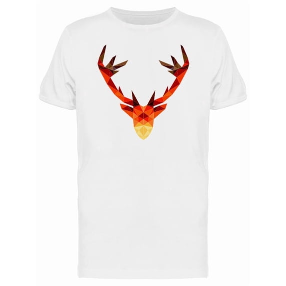 Geometric Fire Deer Silhouette Tee Men's -Image by Shutterstock