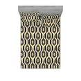 thumbnail image 1 of Geometric Fitted Sheet & Pillow Sham Set, Modern Hexagon Illustration With Stripe Pattern Illusion Like Print, Decorative Printed 3 Piece Bedding Decor, Queen, White and Earth Yellow, by Ambesonne, 1 of 1
