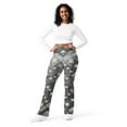 thumbnail image 1 of Geometric Flare Leggings, Abstract Print Flare Leggings, Dark Color Flare Leggings 7, 1 of 11