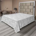 thumbnail image 1 of Ambesonne Geometric Flat Bedding Sheet Soft Top Sheet, Realistic Brick Look Art, California King, Pale Grey, 1 of 1