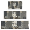 thumbnail image 1 of Geometric and Floral Boho Pattern Kitchen Rugs Sets Of 3,Kitchen Runner Rugs Non Skid Washable,Decorative Kitchen Floor Mats for Kitchen,Sink,Laundry,17"x30"+ 17"x47" + 17"x59", 1 of 6