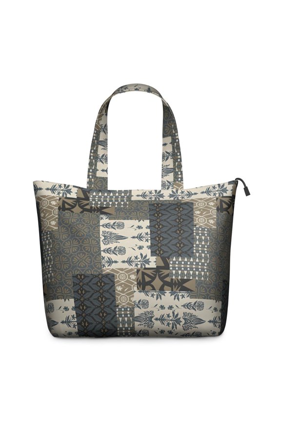 Geometric and Floral Boho Pattern Travel Tote Bags for Women Carry On,Large Weekender Bags for Women Travel,Multi Functional Duffle Bag for Work,Shopping,Sports