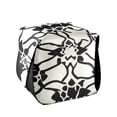 thumbnail image 1 of Geometric Floral Prints Tissue Box Cover Leather Square Rectangle Tissue Box Holder for Bathroom Living Room Desk Office Decor, 1 of 7