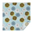 thumbnail image 1 of Geometric Flower and Dahlia Blue Square Tablecloth, Waterproof Wipeable Spillproof Washable Table Cover for Home Kitchen Party and Daily Decor 60"x60", 1 of 6