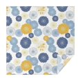 thumbnail image 1 of Geometric Flower and Dahlia White Square Tablecloth, Waterproof Wipeable Spillproof Washable Table Cover for Home Kitchen Party and Daily Decor 52"x52", 1 of 6