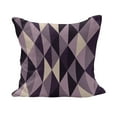 thumbnail image 1 of Geometric Fluffy Throw Pillow Cushion Cover, Abstract Triangles with Dark and Pale Color Shades, Decorative Square Accent Pillow Case, 36" x 36", Dark Purple Lilac, by Ambesonne, 1 of 5