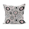 thumbnail image 1 of Geometric Fluffy Throw Pillow Cushion Cover, Circular Doodle with Playroom Girls Theme, Decorative Square Accent Pillow Case, 18" x 18", Grey Pale Pink White, by Ambesonne, 1 of 5