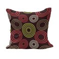 thumbnail image 1 of Geometric Fluffy Throw Pillow Cushion Cover, Colorful Funky Vortex Stripes Simplistic Spring Tones Design, Rectangle Accent Pillow Case, 36" x 16", Lime Green Dark Brown, by Ambesonne, 1 of 5