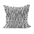 thumbnail image 1 of Geometric Fluffy Throw Pillow Cushion Cover, Monochrome Lines with Dots Ornamental Design Vintage Eighties Inspirations, Decorative Square Pillow Case, 24" x 24", Black Grey White, by Ambesonne, 1 of 5