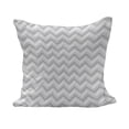 thumbnail image 1 of Geometric Fluffy Throw Pillow Cushion Cover, Simple Zig Zag Chevron Many Angle Pattern Minimalist Abstract Design Print, Decorative Square Accent Pillow Case, 40" x 40", Pale Grey White, by Ambesonne, 1 of 5