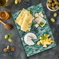 thumbnail image 1 of Geometric Forest Cutting Board, Simplistic Winter Forest Xmas Season Grunge Effect Backdrop, Decorative Tempered Glass Cutting and Serving Board, Small Size, Reseda Green Pale Grey, by Ambesonne, 1 of 1