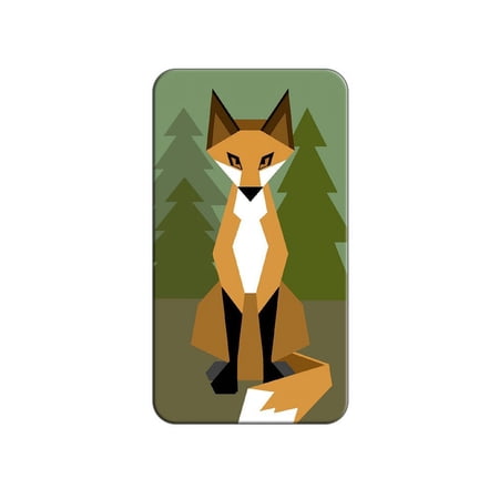 Geometric Forest Fox Lapel Hat Pin Tie Tack