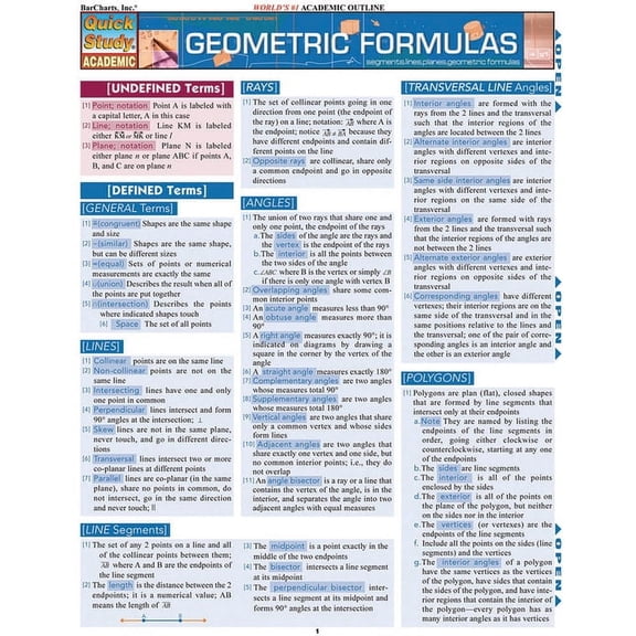 Geometric Formulas (Other)