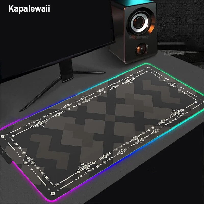 Geometric Gaming Mouse Pad Computer Mousepad Large Mouse Pad Gamer RGB ...