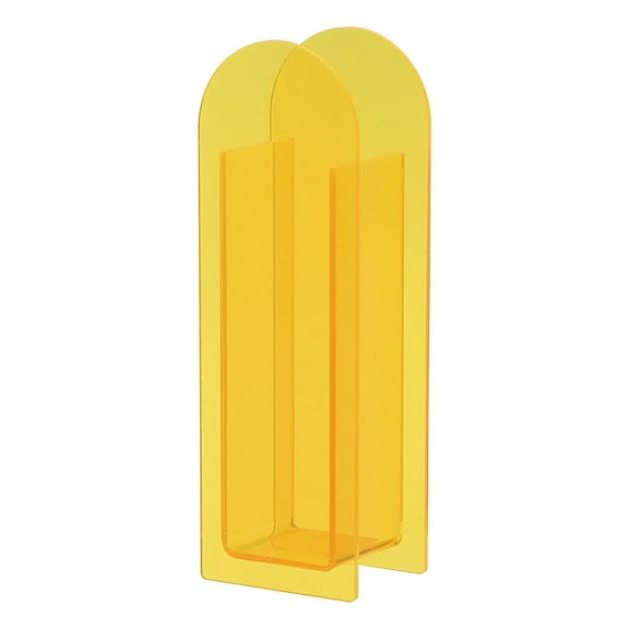 Geometric Glass Vase, Transparent Colored Flower Vase - Dry Flower Display, Creative Design - Living Room Decor