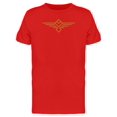 thumbnail image 1 of Geometric Gold Eagle Shape T-Shirt Men -Image by Shutterstock, Male Large, 1 of 2