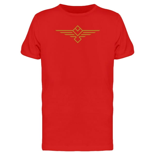 Geometric Gold Eagle Shape T-Shirt Men -Image by Shutterstock, Male Large