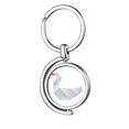 thumbnail image 1 of Geometric Goose Origa Pattern Rotating Keychain Metal Keyring Holder, 1 of 2