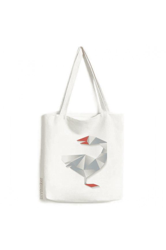 Geometric Goose Origa Pattern Tote Canvas Bag Shopping Satchel Casual Handbag