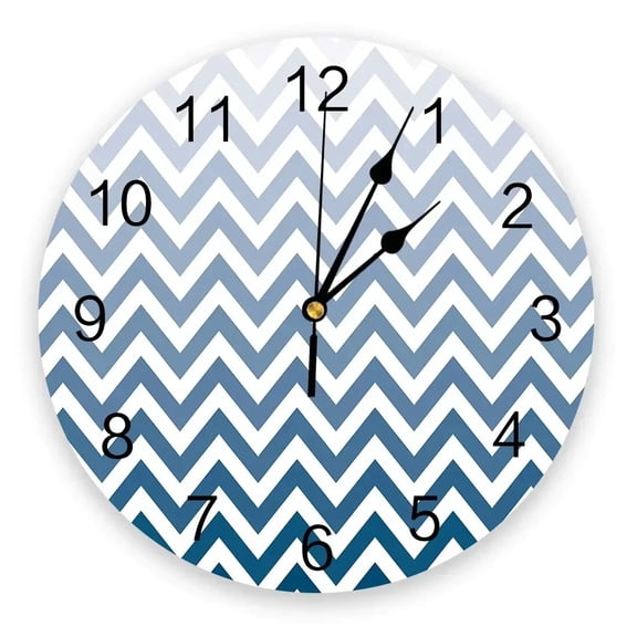 Geometric Gradient Ripple 3D Wall Clock Modern Design Brief Living Room Decoration Kitchen Clock Art Wall Watch Home Decor(10 Inch)
